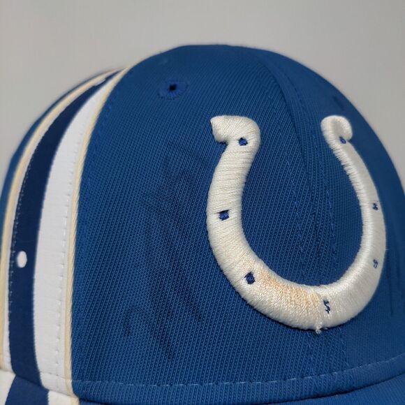 Reebok Men's NFL Indianapolis Colts Hat Blue OSFA Autographed Signed Multiple - Picture 3 of 16